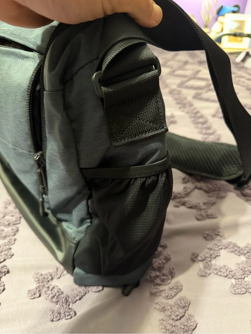LAPG Men's Green Crossbody Messenger Bag - Casual Everyday Carry